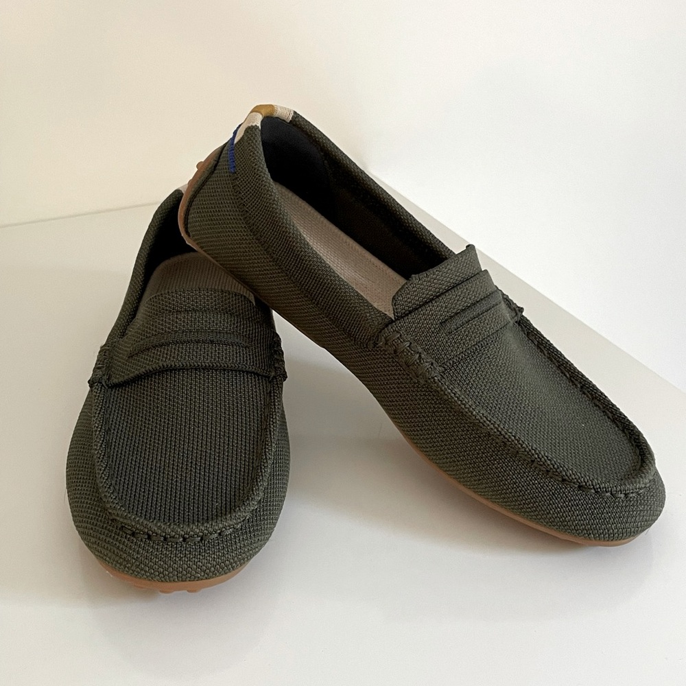 Rothy's Women’s Slip-On Loafers | Driving Moccasin | Green